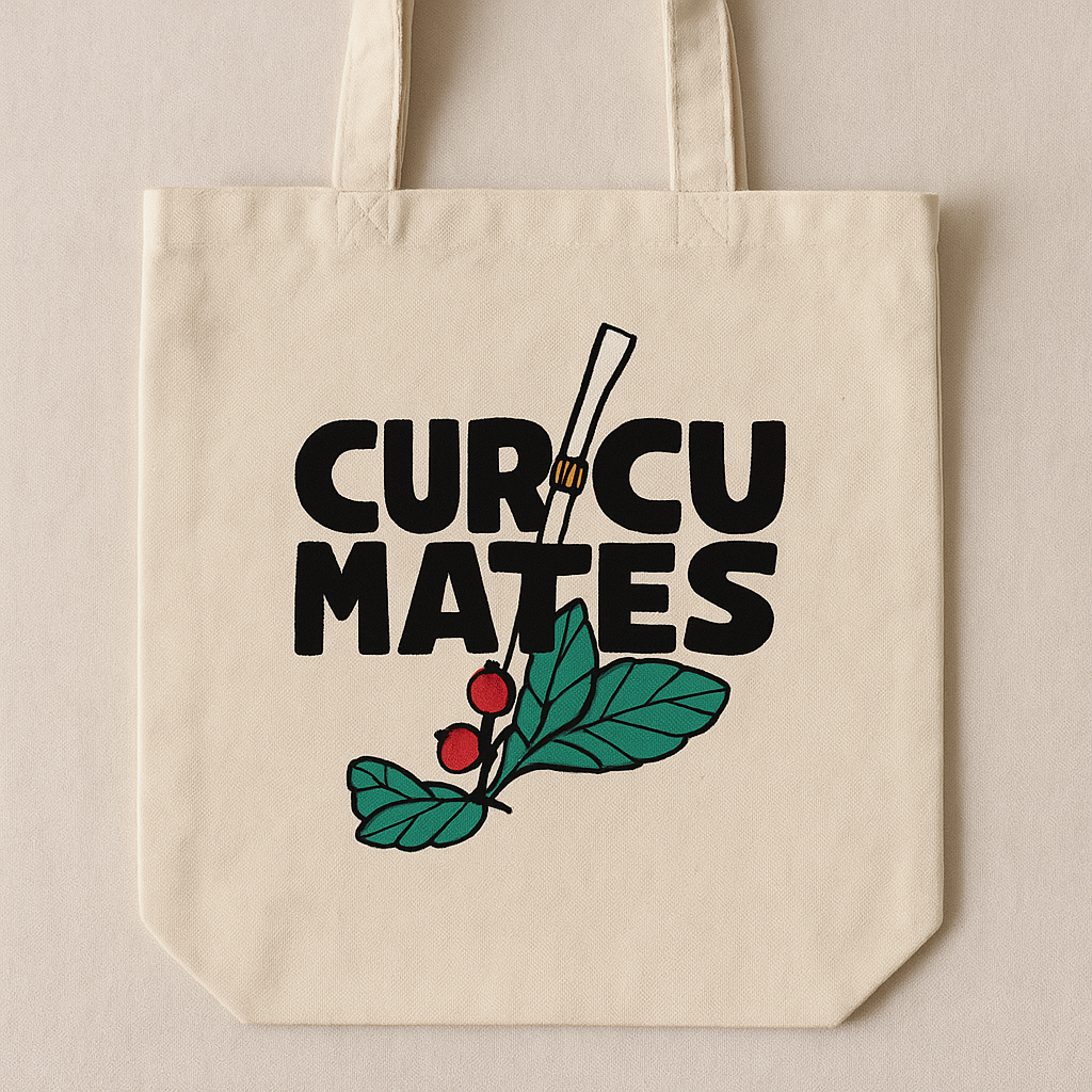 Tote Bag Curcumates Mediana – Algodón Reutilizable